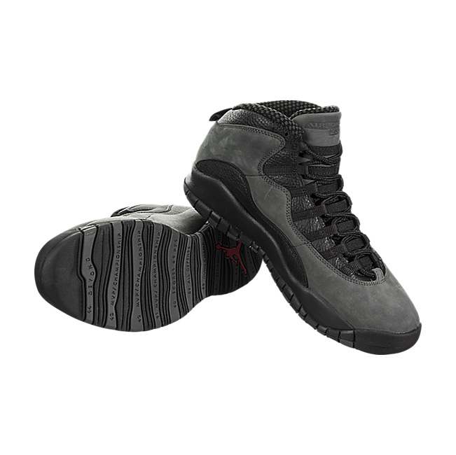 Air Jordan X (10) Retro (Dark Shadow) - Dark Shadow / True Red-Black