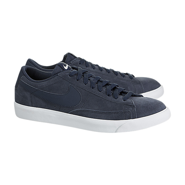 Nike Blazer Low Suede - Obsidian / Sail