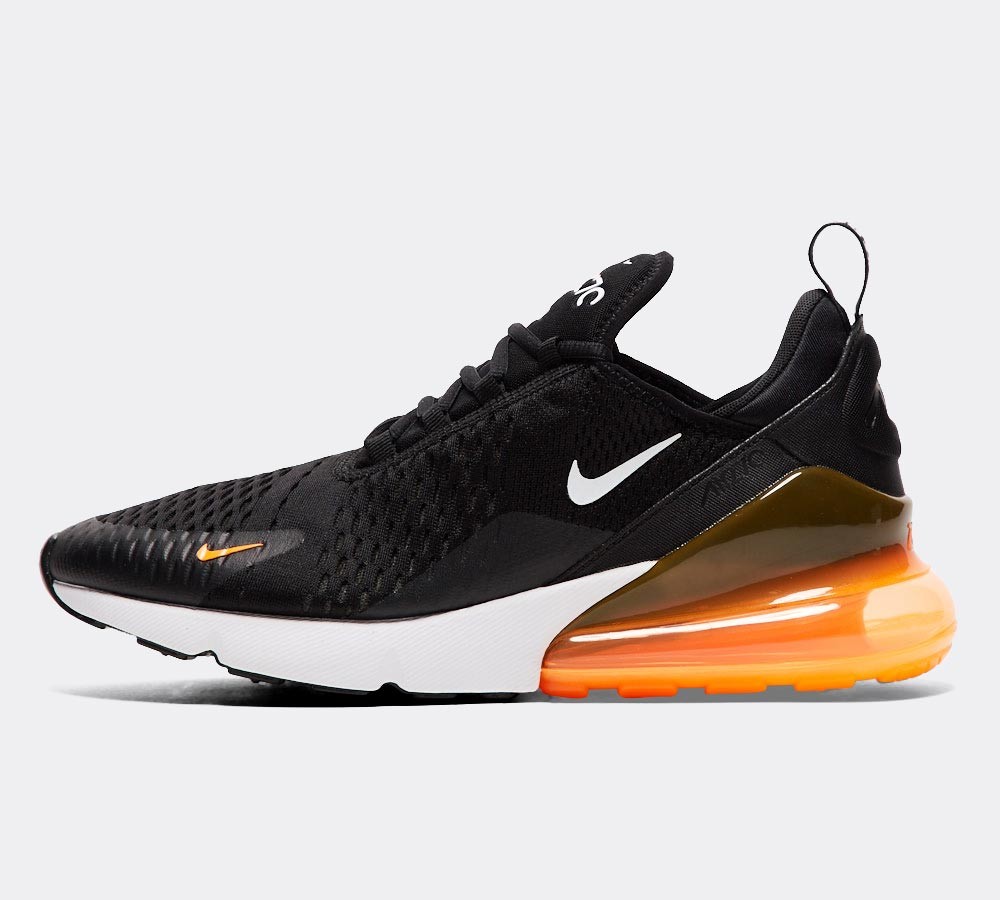 Nike Air Max 270 'JDI' Trainer - Black / White / Total Orange