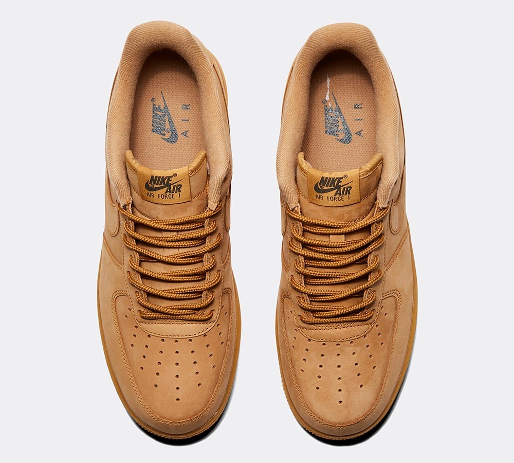 Nike Air Force 1 '07 WB Low Trainer - Flax / Flax / Gum