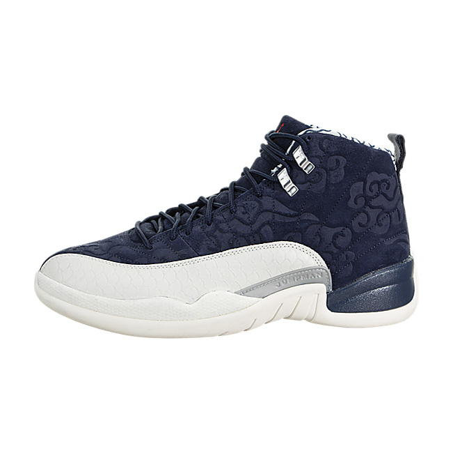 Air Jordan XII (12) Retro Premium ( International Flight) - College Navy / University Red-Sail