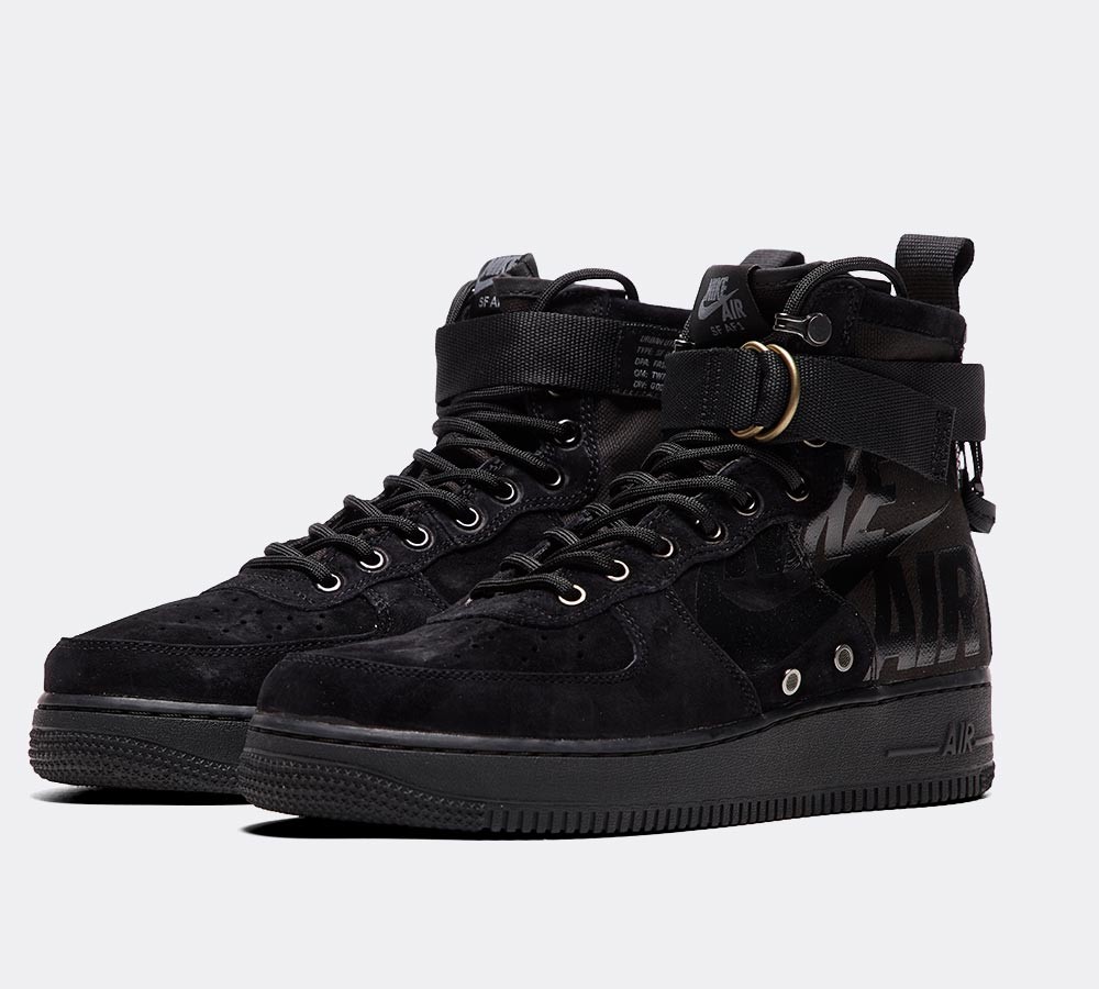 Nike SF Air Force 1 Mid Trainer - Black / Grey
