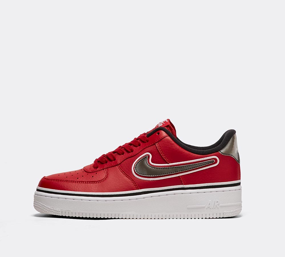 Nike Air Force 1 Low '07 LV8 Sport Trainer - Varsity Red / Black / White
