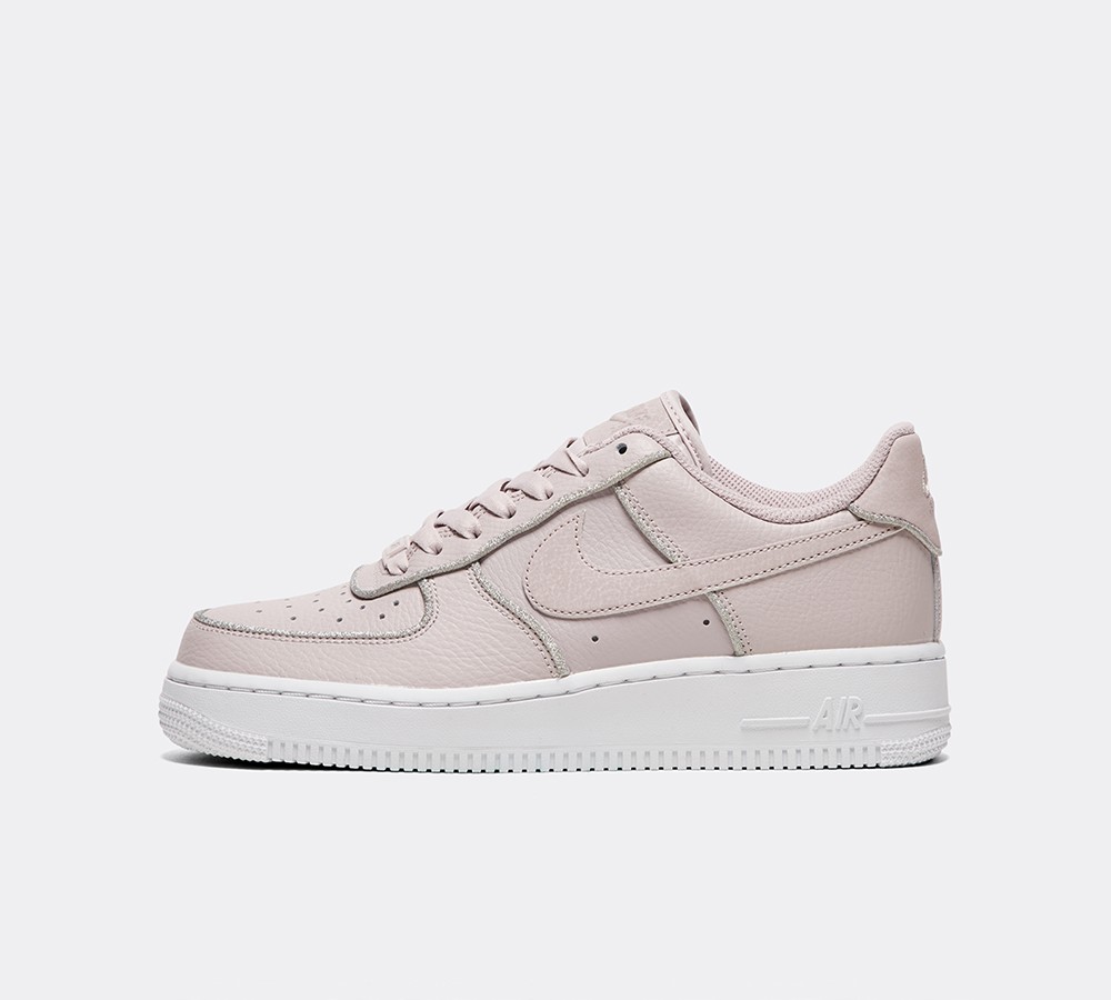 Nike Womens Air Force 1 Glitter Trainer - Particle Rose