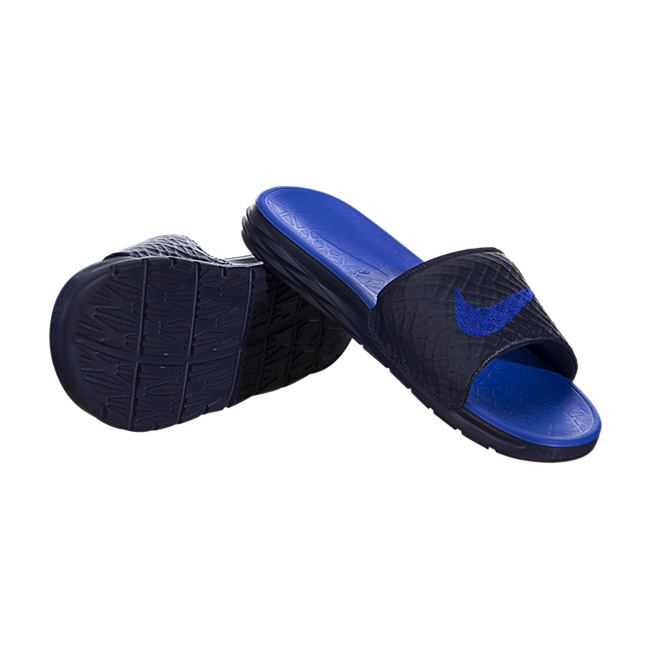Nike Benassi Solarsoft Sandals - Midnight Navy / Lyon Blue