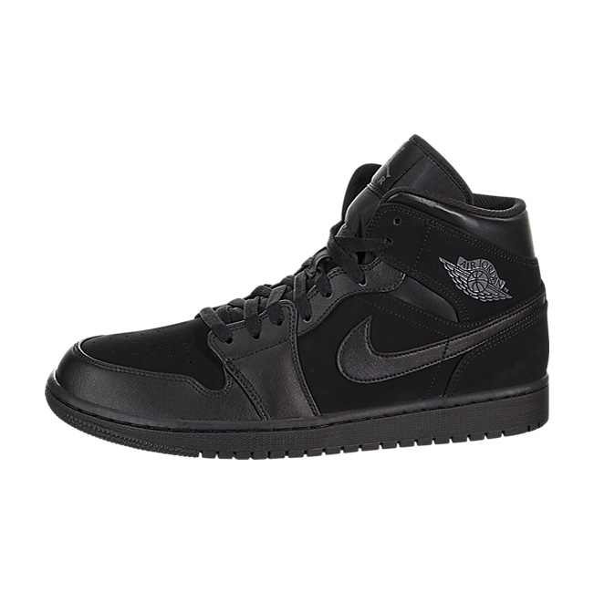 Air Jordan 1 Mid - Black / Dark Grey-Black