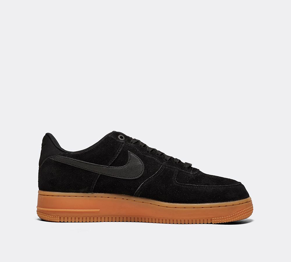 Nike Air Force 1 '07 LV8 Suede Trainer - Black