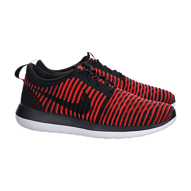 Nike Roshe Two Flyknit - Black / Black-Bright Crimson-White