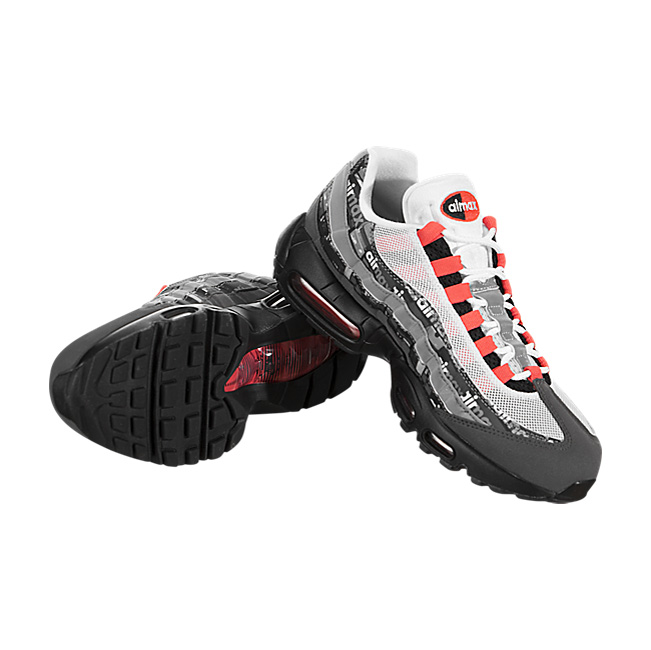 Nike Air Max 95 Print - Black / Bright Crimson