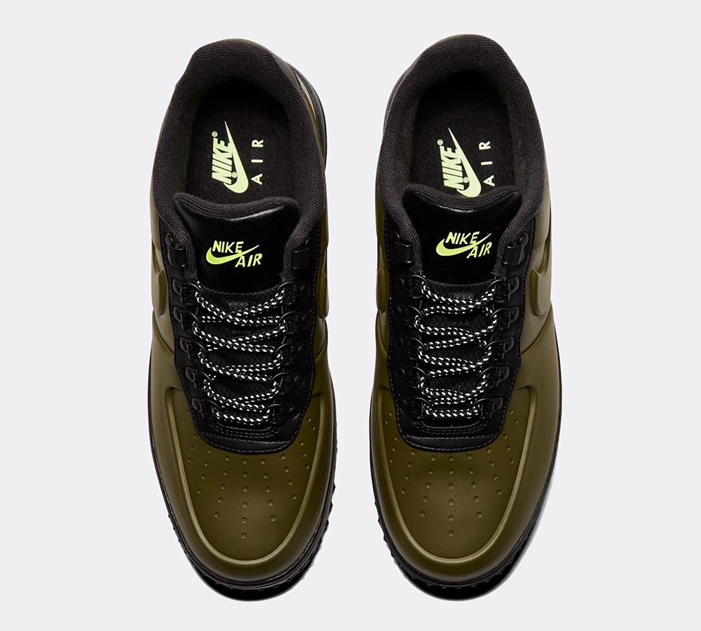 Nike Lunar Force 1 Duckboot Low Trainer - Olive Canvas