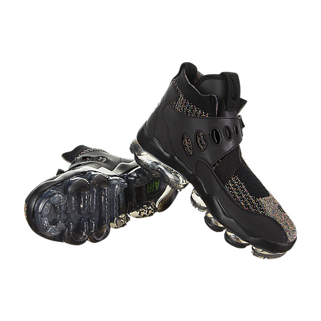 Nike Vapormax Premier Flyknit - Black / Signal Blue-Green Strike