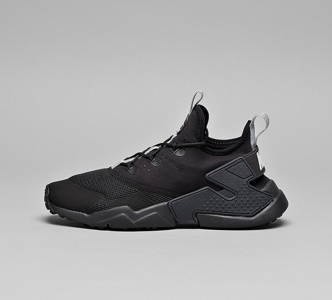 Nike Junior Air Huarache Drift Trainer | Black / Wolf Grey / Anthracite