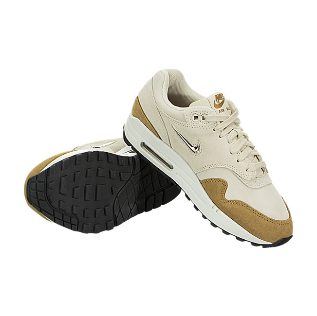 Nike Women Air Max 1 Premium SC - Beach / Metallic Gold Grain-Muted Bronze