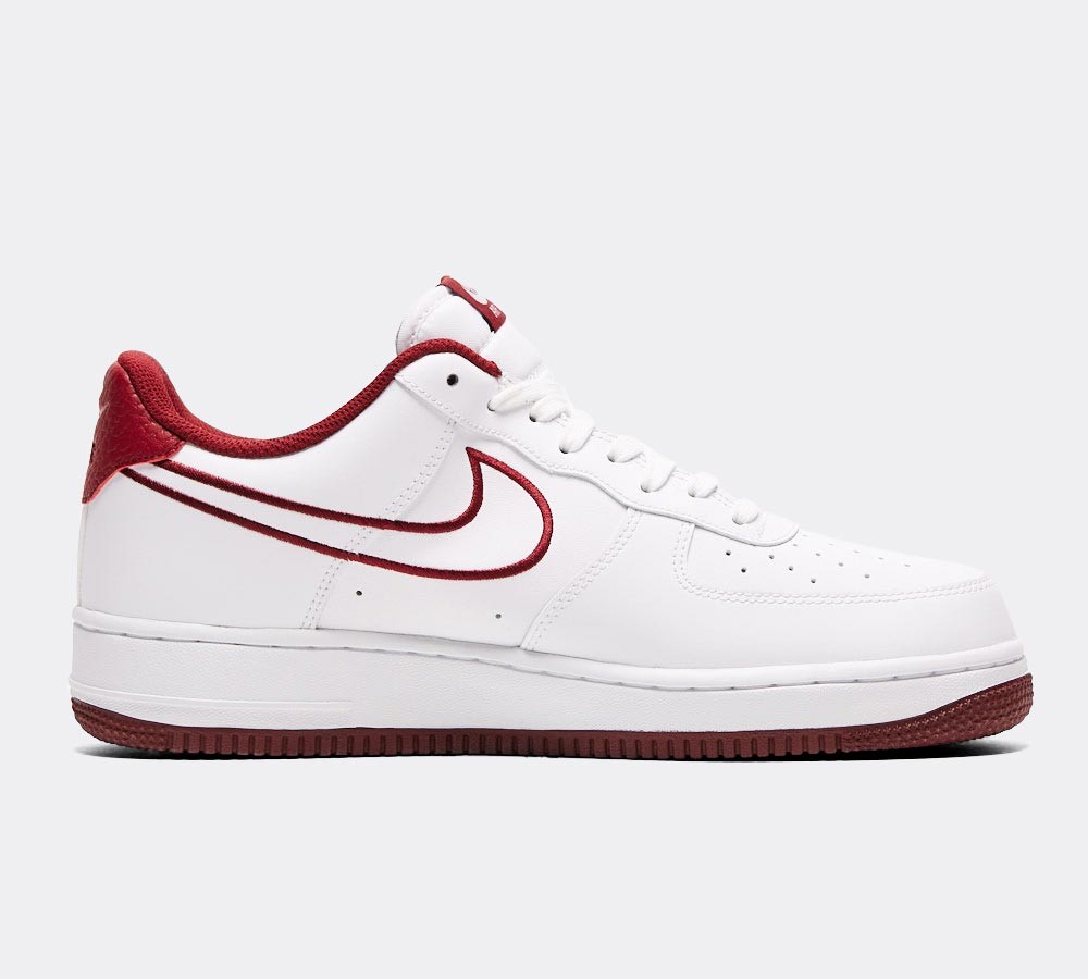 Nike Air Force 1 Low Trainer - White / Red