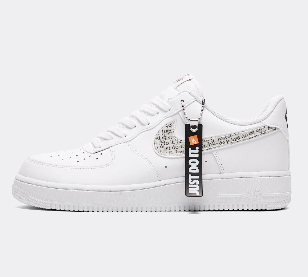 Nike Air Force 1 '07 LV8 'JDI' Trainer - White / Black / Total Orange