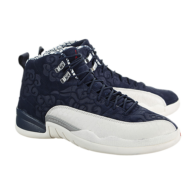 Air Jordan XII (12) Retro Premium ( International Flight) - College Navy / University Red-Sail