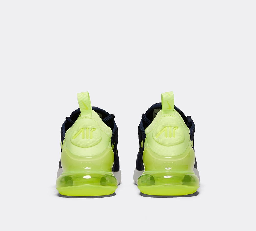 Nike Womens Air Max 270 Trainer - Obsidian / Volt Glow / Glow / Black