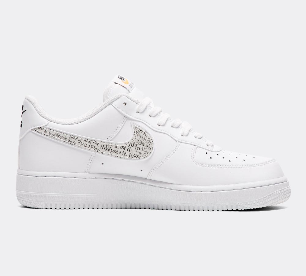 Nike Air Force 1 '07 LV8 'JDI' Trainer - White / Black / Total Orange