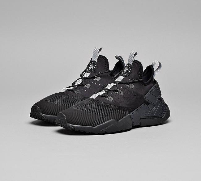 Nike Junior Air Huarache Drift Trainer | Black / Wolf Grey / Anthracite