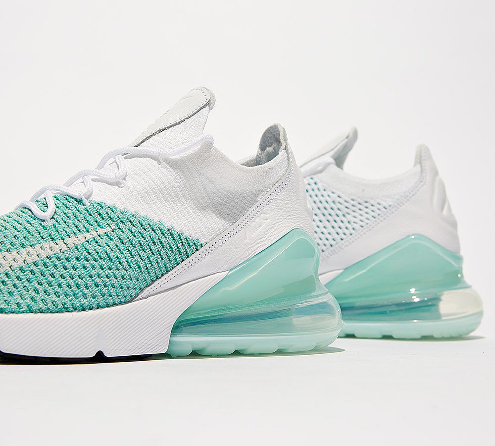 Nike Womens Air Max 270 Flyknit Trainer - Igloo / White / Igloo