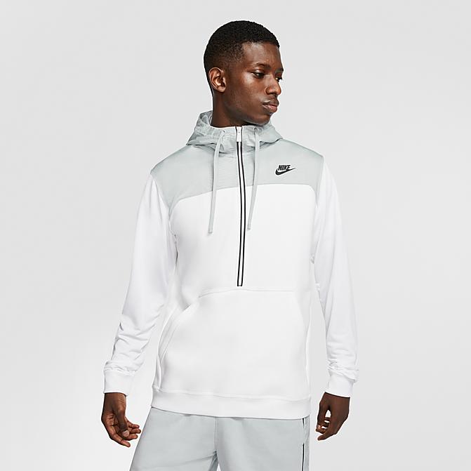 Men's Nike Sportswear Mixed Fleece Half-Zip Hoodie