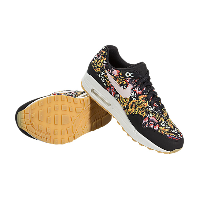 Nike Women Air Max 1 QS (Floral) - Black / Silt Red-Summit White
