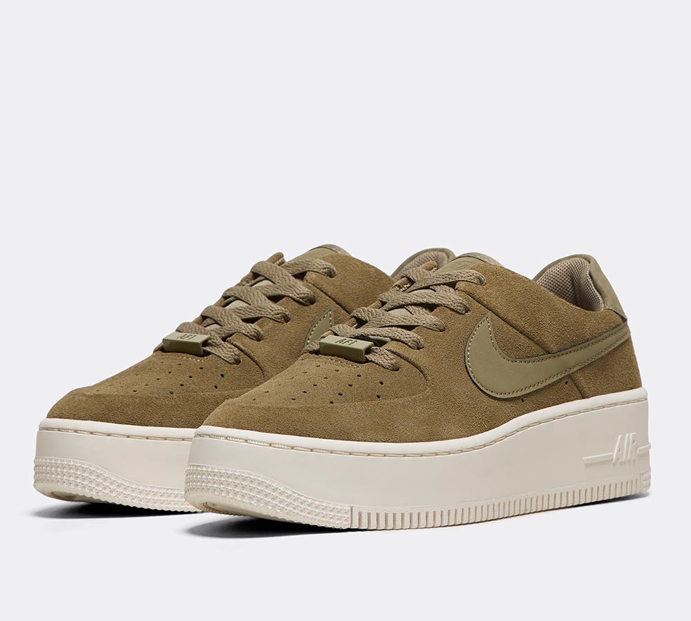 Nike Womens Air Force 1 Sage Low Trainer - Trooper / Phantom