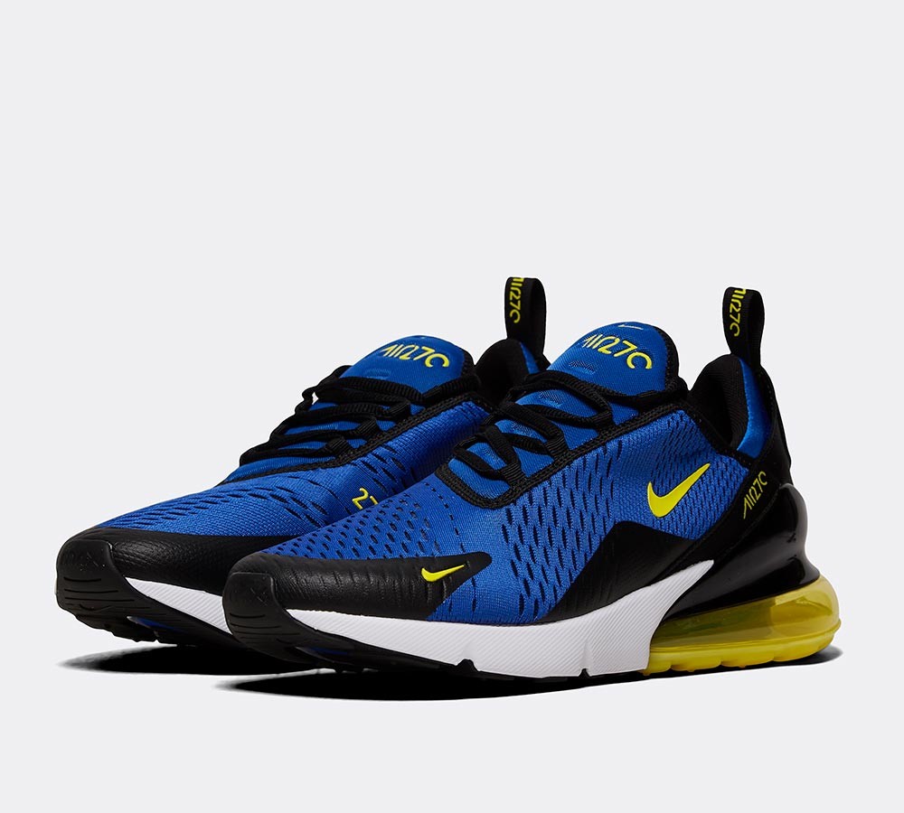 Nike Air Max 270 Trainer - Game Royal / Dynamic Yellow