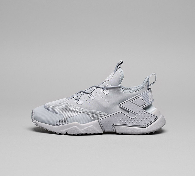 Nike Junior Air Huarache Drift Trainer | Wolf Grey / White