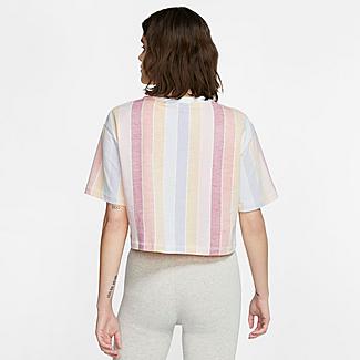 Women's Nike Sportswear Retro Femme Striped Crop T-Shirt