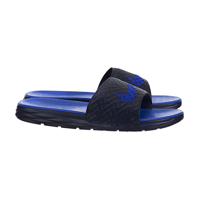 Nike Benassi Solarsoft Sandals - Midnight Navy / Lyon Blue