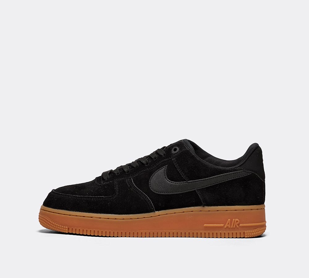 Nike Air Force 1 '07 LV8 Suede Trainer - Black