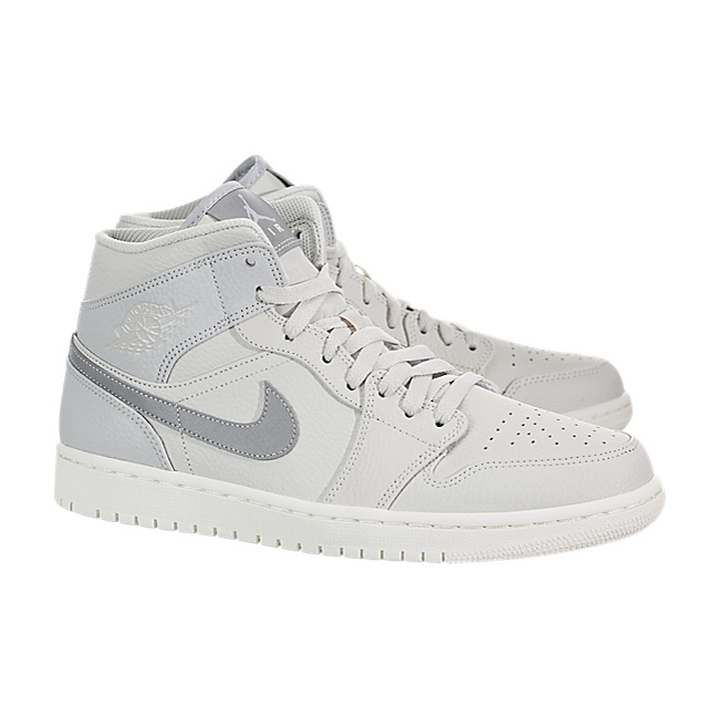 Air Jordan 1 Mid Premium - Light Bone / Grey Fog