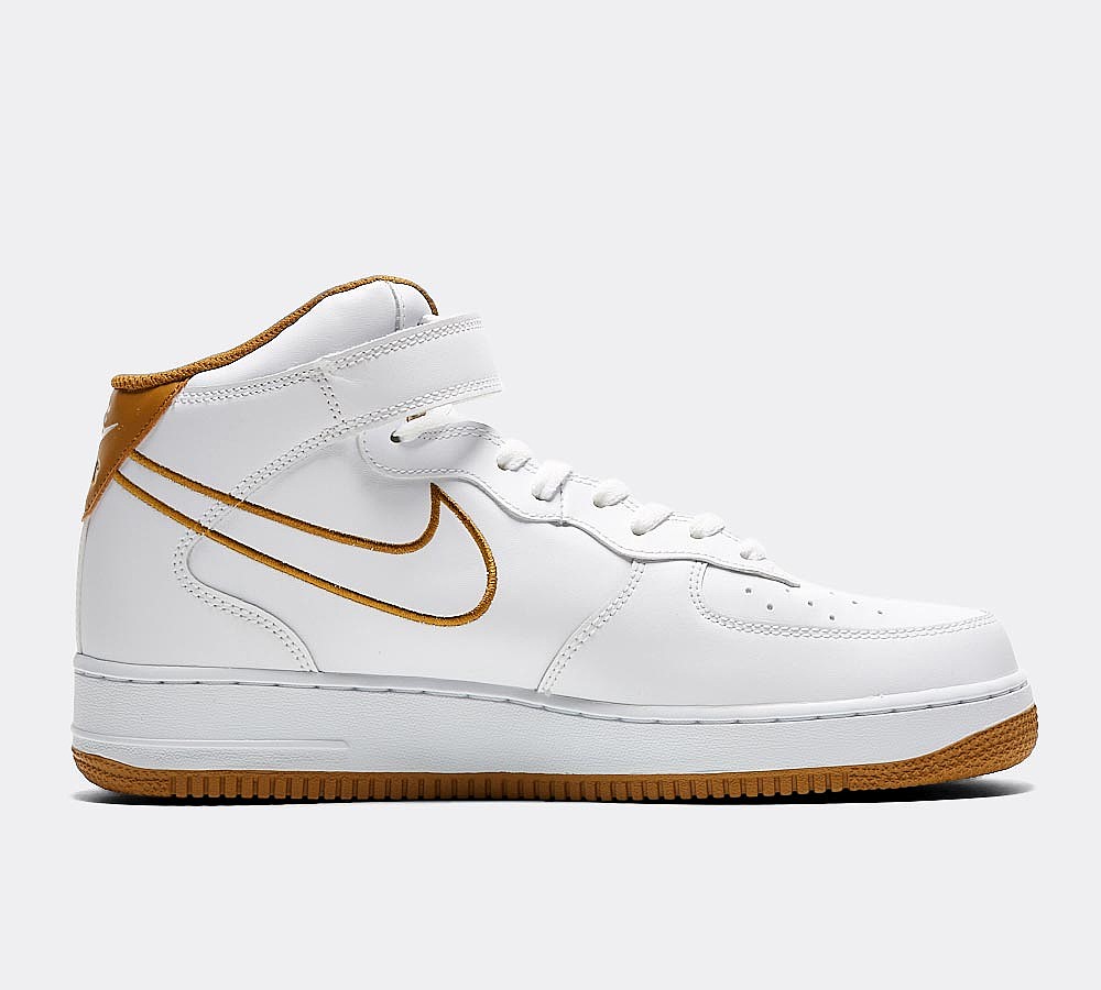 Nike Air Force 1 Mid '07 Trainer - White / Bronze