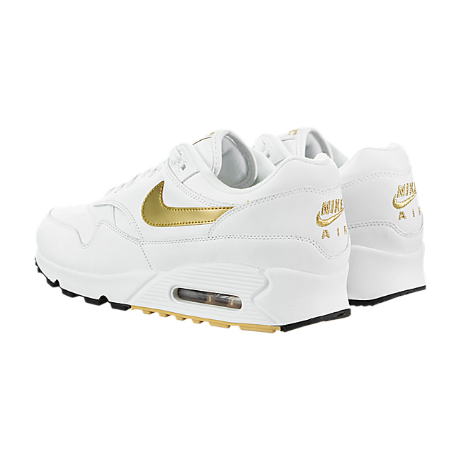 Nike Air Max 90/1 - White / Metallic Gold-Black