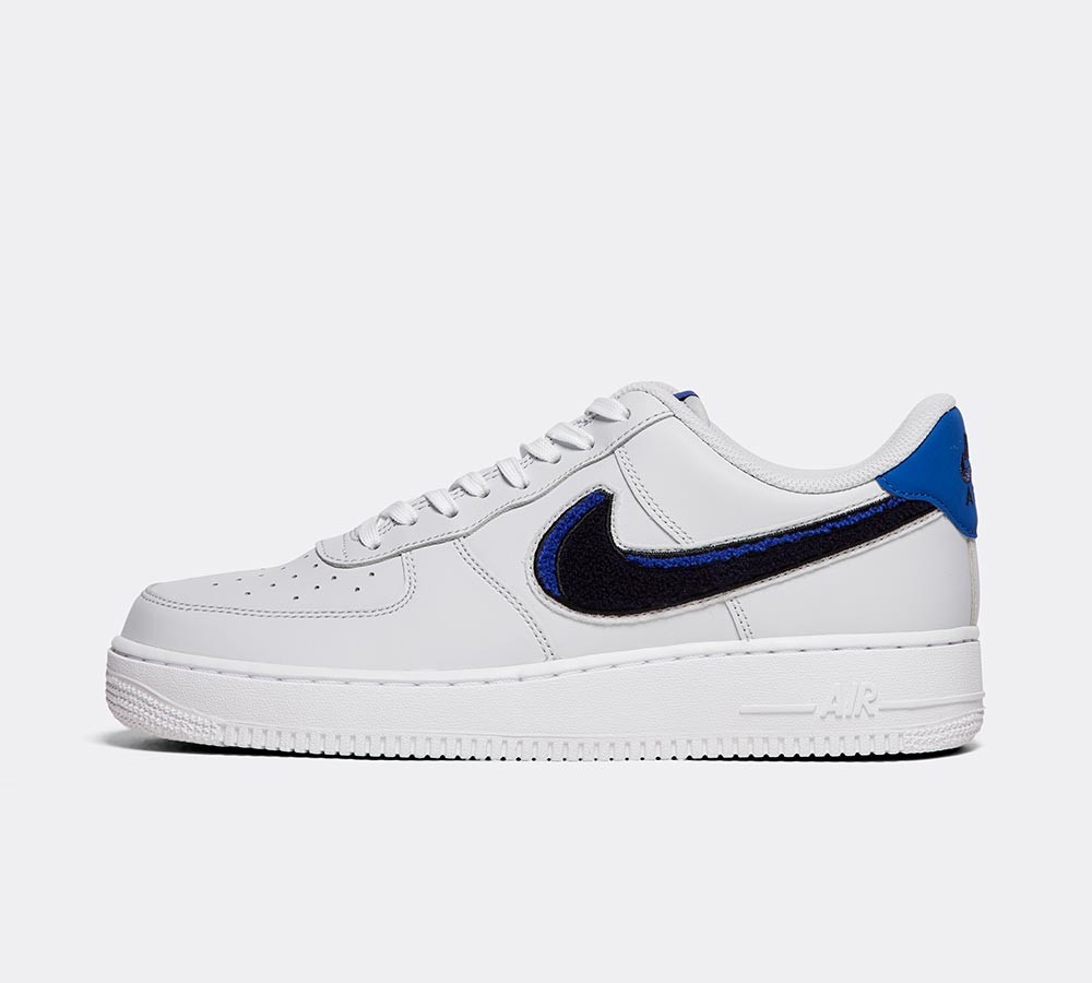 Nike Air Force 1 '07 LV8 Trainer - Pure Platinum / Blackened Blue