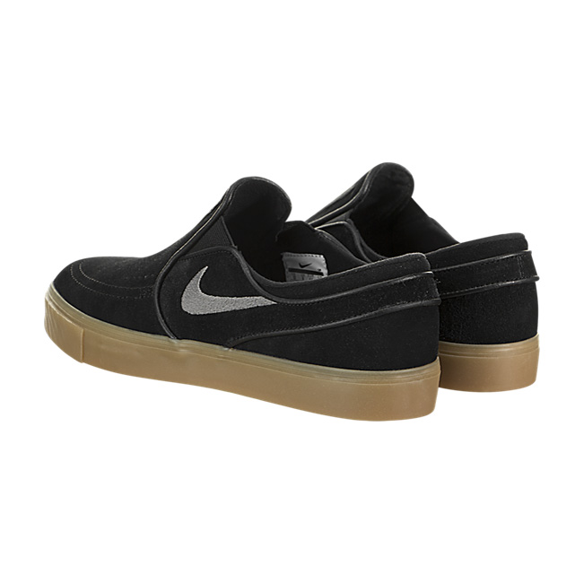 Nike SB Zoom Stefan Janoski Slip-On - Black / Gunsmoke-Gum Light Brown
