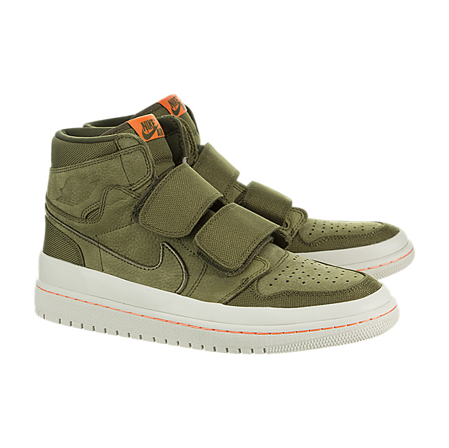 Air Jordan 1 Retro High Double Strap - Olive Canvas / Cone/Light Bone