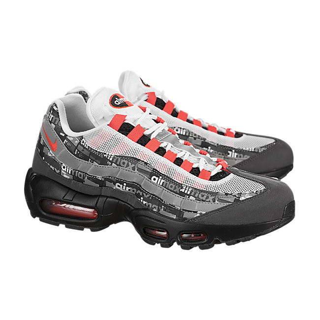 Nike Air Max 95 Print - Black / Bright Crimson