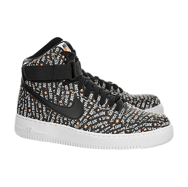 Nike Air Force 1 High '07 LV8 (Just Do It) - Black / White-Total Orange