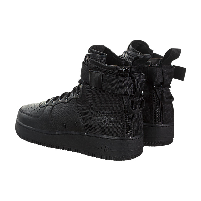 Nike SF Air Force 1 Mid - Black / Black-Black