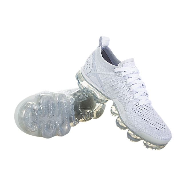Nike Women Air Vapormax Flyknit 2 - White / White-Vast Grey-Football Grey