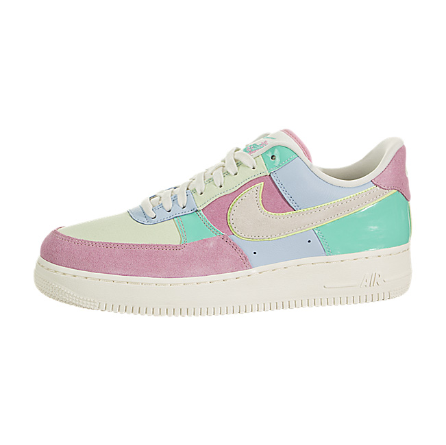 Nike Air Force 1 '07 QS (Spring Patchwork) - Ice Blue / Sail-Hyper Turq-Barley Volt