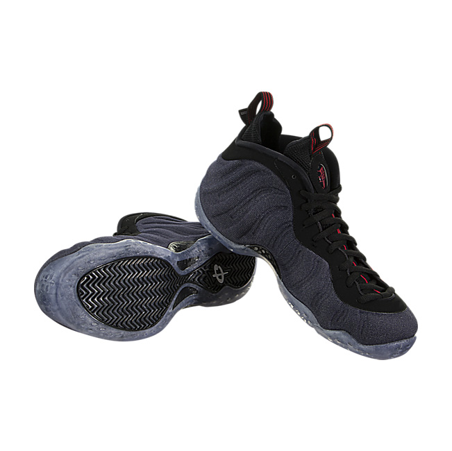 Nike Air Foamposite One (Denim) - Obsidian / Black-University Red