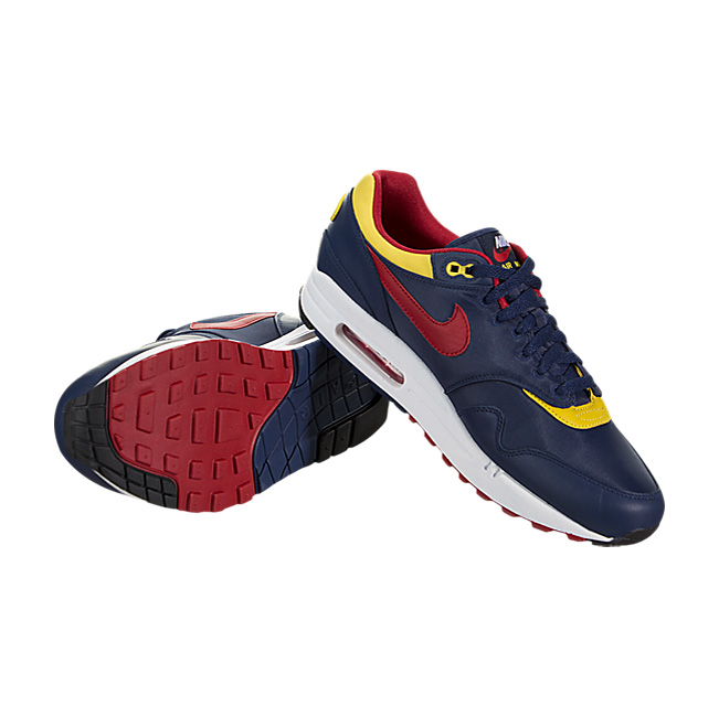 Nike Air Max 1 Premium (Snow Beach) - Navy / Gym Red-Vivid Sulfur