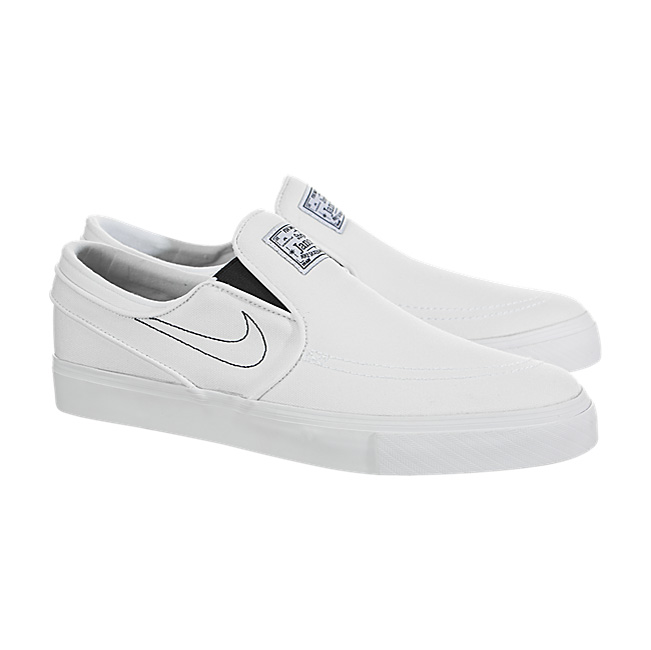 Nike SB Zoom Stefan Janoski Slip Canvas - White / Black