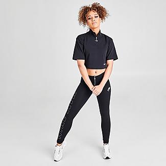 Women's Nike Sportswear Swoosh Short-Sleeve Half-Zip Mock Neck Top