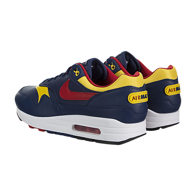 Nike Air Max 1 Premium (Snow Beach) - Navy / Gym Red-Vivid Sulfur