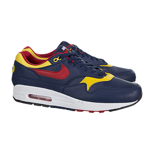 Nike Air Max 1 Premium (Snow Beach) - Navy / Gym Red-Vivid Sulfur