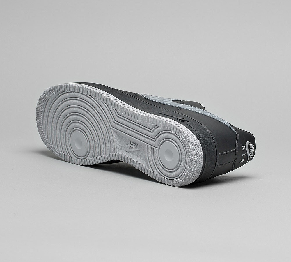 Nike Air Force 1 07 LV8 Trainer - Black / Clear Grey / Dark Grey